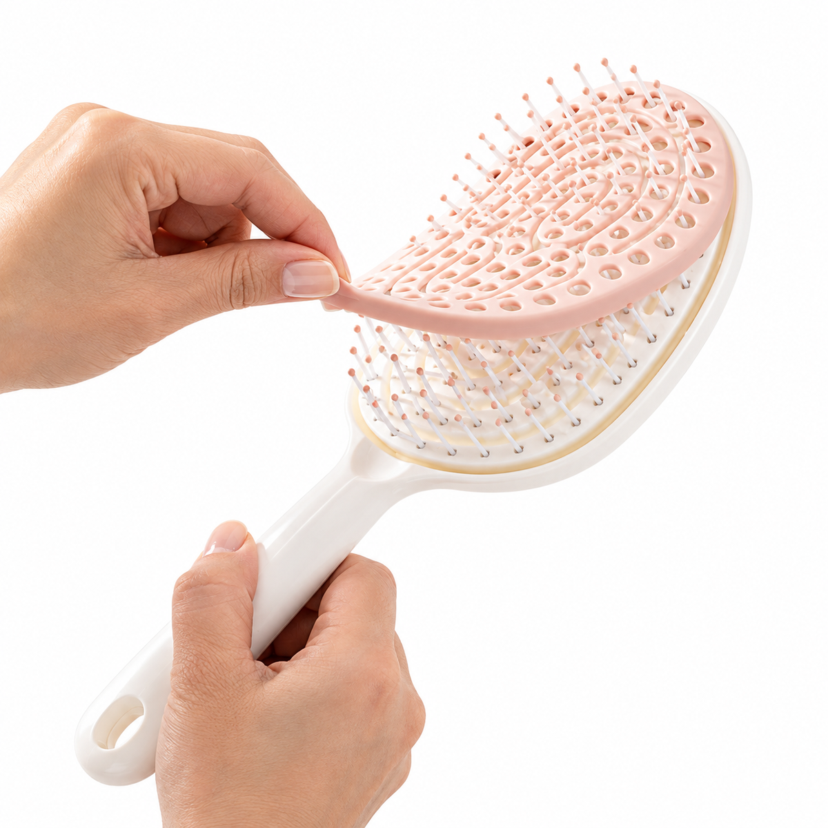 Glow & Go Self-Cleaning Hair Brush